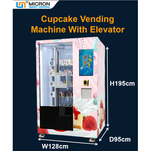 Elevator type cupcake salad box vending machine with auto open door